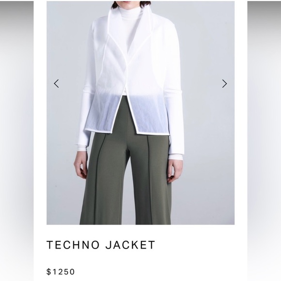 KZ_K Studio NYC White Techno Blazer NWT ~ Size L - Picture 12 of 14